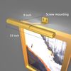 Led Picture Light Gold Wireless with Remote Control,Painting Light Rechargeable