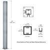 CRL D990A30CR Satin Anodized 30" Corner Design Series Partition Post