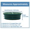4" Outdoor Round Flat Drain Grate Cover (2, Green)