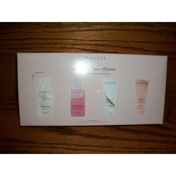 Wander Beauty Bright On Time Mini Taskers Skincare Essentials Set NIB Sealed 4pc