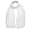 Basic Sense Chiffon Pearl Scarf Luxurious Head Wrap Hijab, White