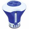 Pool Spa Floating Tablet Dispenser Floater w/Thermometer for 1" or 3 Tabs