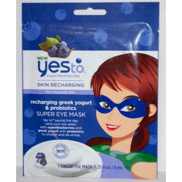 2X Yes to Super Blueberries Skin Recharging for Stressed Skin Super Eye Masks