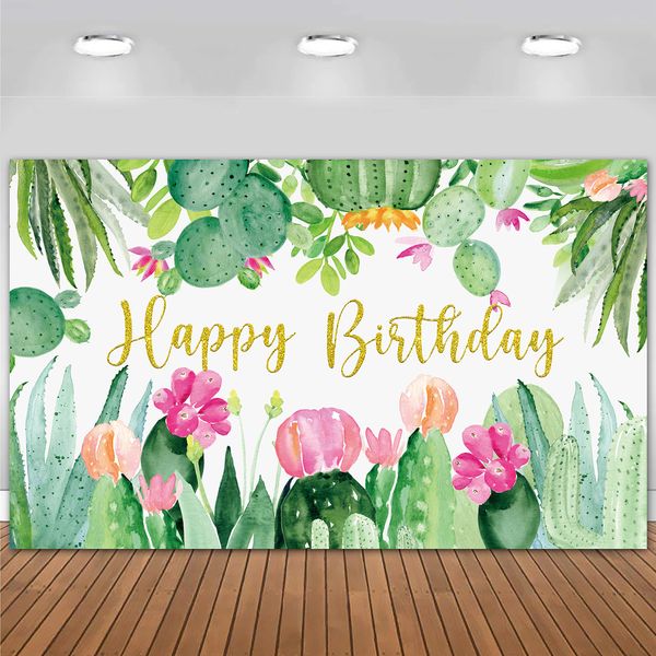 Cactus Party Backdrop Cactus Birthday Backdrop Cactus Party Decorations Cactus Decoration for Tropical Party Decorations Cactus Party Cactus Birthday Party Backdrop Supplies