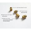 ShineNow Threaded Heat-set Inserts Brass for Printed Plastic Parts M2.5 70pcs