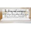 Baptism Gift Personalized Be Strong and Courageous With Name and Baptism Date