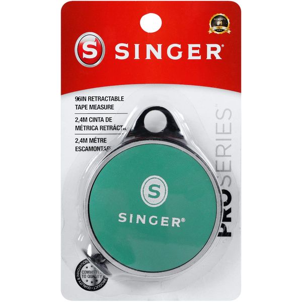 SINGER 50003 ProSeries Retractable Tape Measure, 96-Inch, Teal