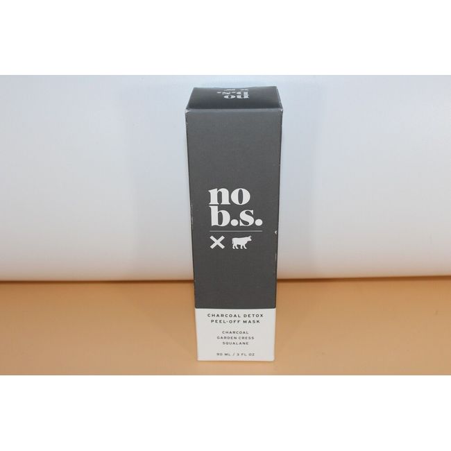 No Bs Charcoal Detox Peel-Off Mask 3 Fl oz Garden cress squaline