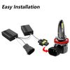 Asasytal H8/H9/H11 LED Headlight Canbus Upgraded Decoder, 880 881 No Error Headlight Decoder Resistor, Anti-flicker Harness Solve for 12V Headlight Warning Adapter Flash Warning Capacitor, 2 Pcs