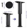 Veemoon 4pcs Bed Support Frame Adjustable Stand Adjustable Metal Bed Frame Sofa Support Adjustable Bed Support Bed Risers Adjustable Bed Frame Legs Bed Legs Bed Frame Support Legs Black