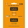 Halfords Gift Card - £25 - UK Redemption Only - Delivered by Post