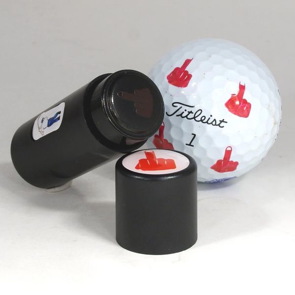 DB Spares The Middle Finger Design Golf Ball Stamper Stamp Marker Personalize your Golf Balls