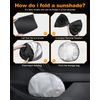 Foldable Windshield Sun Shade Cover Front Window Sun Visor For Ford Ford EDGE