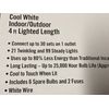 10" LED Snowflake 3 Pack Twinkling Cool White Christmas Holiday 120 Light String