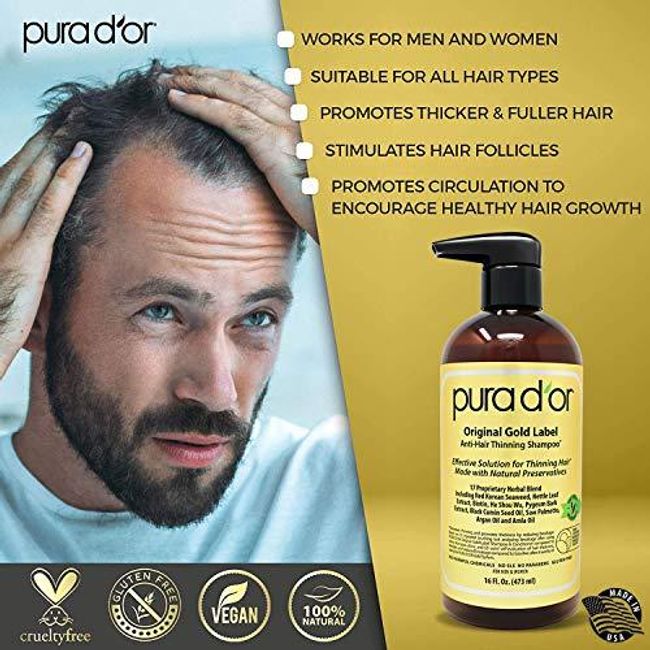 Pura d'or Original Gold Label Anti Hair Thinning Shampoo Review