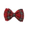 Zac's Alter Ego Large Red Tartan Double Bow On Barrette