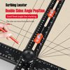 2-in-1 Drilling Positioning Ruler,Cabinet Hardware Jig (Black, 25inch)