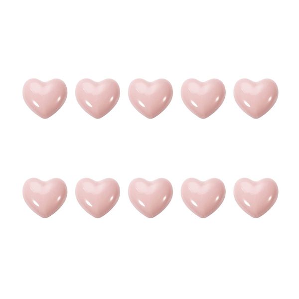 Ceramic Knobs Drawer Pulls Furniture Knobs Cabinet Knobs Ceramic Kitchen Door Cupboard Pulls Drawer Knobs Grips Door Shelf Knob DIY Tools Construction Hardware Set of 10 Hearts Pink