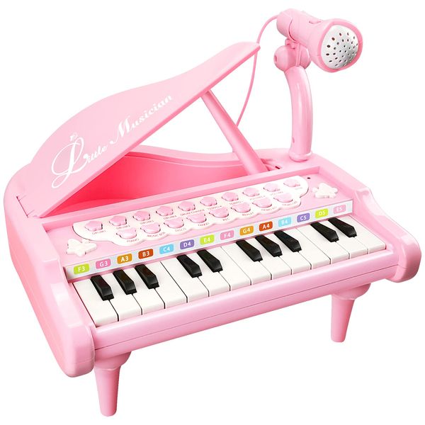 Love&Mini Kids Piano Keyboard for Baby – Musical Toy for Baby Boys Girls 1 2 3 Years Old Birthday Gift with Microphone