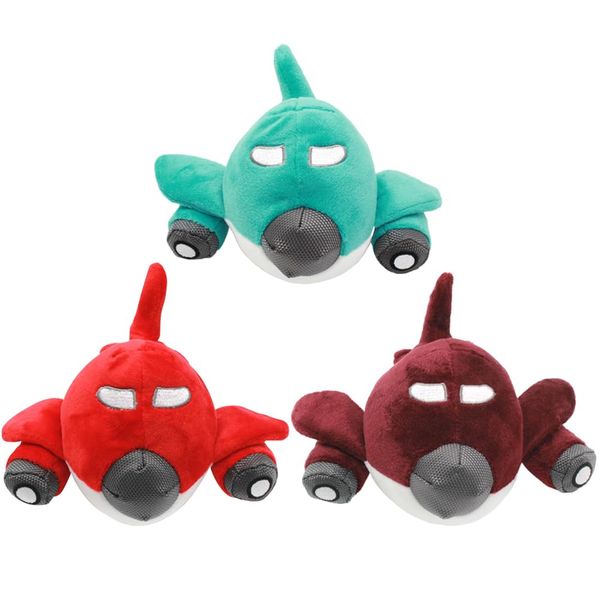 FRCOLOR 3 Pcs Dog Chew Toys Airplane Plush Dog Toys Dog Stuffed Toy Plush Pet Toy Pet Sound Toys Dog Teething Toys Plush Pet Toy Chew Toys Audio Puppy