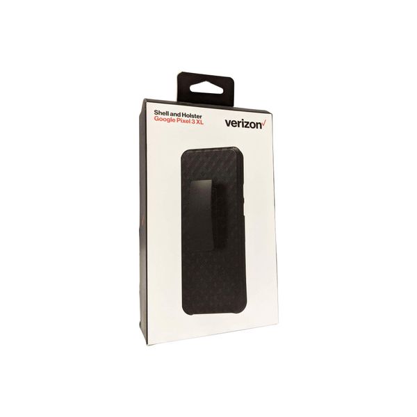 Verizon Hardshell Case and Holster for Google Pixel 3 XL - Black