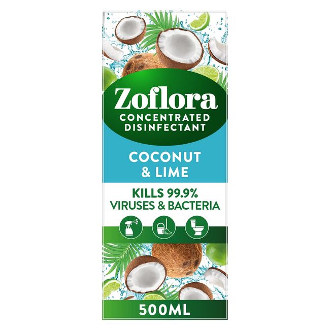 Zoflora Coconut & Lime Concentrate, 500ml (Pack of 1)