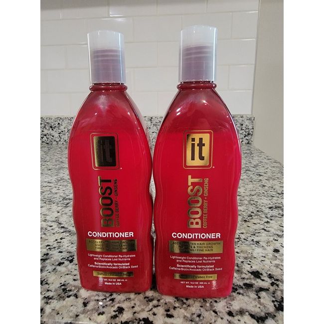 Lot of 2 It Boost Conditioner Coffee Berry Ginseng 10.2 oz