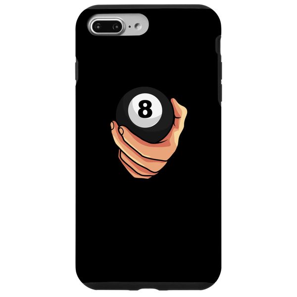 iPhone 7 Plus/8 Plus Billiard Player Tournament - Hand Billard Cue 8-Ball Pool Phone Case