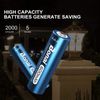 BONAI AAA Rechargeable Batteries 1.2V 600mAh 20 Packs, NiMH Battery for Solar, Garden Lamp Lights, Anti-Leak (20 Pack)