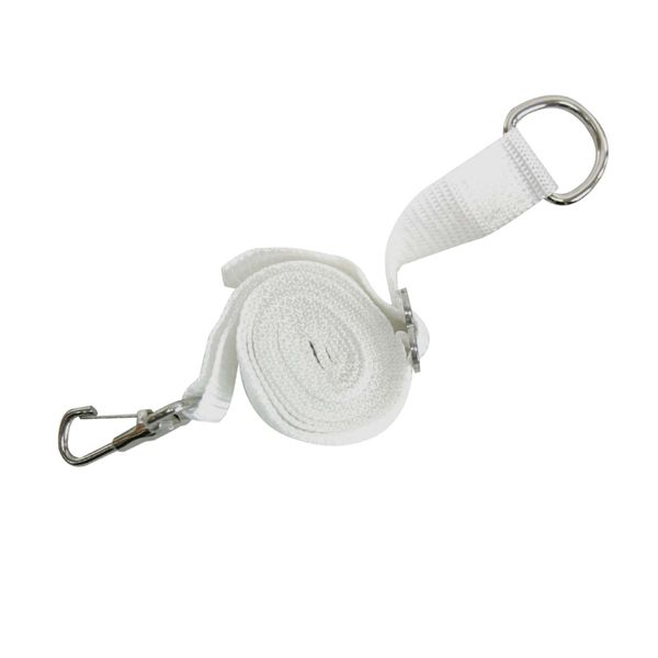 Whitecap Industries S-0245WC Adjustable Dacron Bimini Strap, 2.5cm x 200cm , White