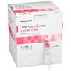 McKesson Oral Foam Swabs, Untreated, Gentle and Daily Oral Cleaning, Unflavored, 250 Count, 1 Pack