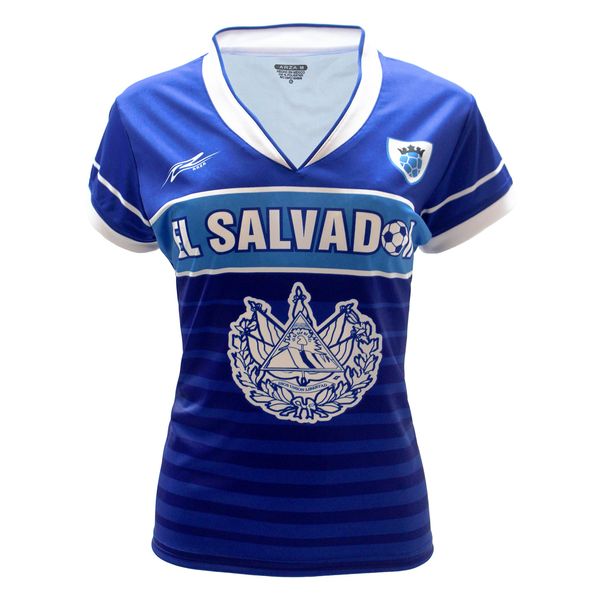 Arza Sports El Salvador Women Soccer Jersey (Small, Blue)