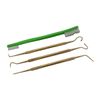 Grip 4 pc Gunsmithing Pick & Brush Tool Set - Flat Edge, Fine Point, Angled Edge Pick