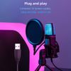 Professional Condenser Sound Podcast Studio Microphone For PC MSN Skype Zoom
