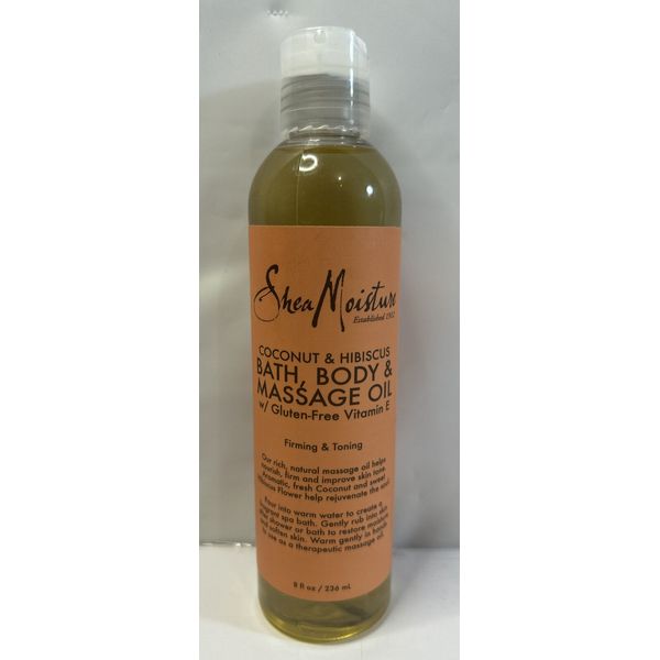 SheaMoisture Firming & Toning Coconut/Hibiscus Bath Body And Massage Oil 8oz K0