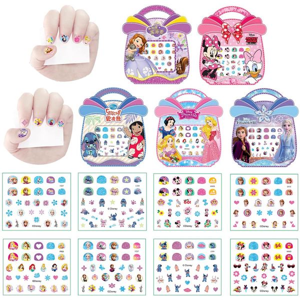 Unghie Adesivi, 25PCS Bambini Piccolo Regalo Nail Sticker, Frrozen Adesivi Unghie Adesivi Unghie Decorazioni Set per Bambina Compleanno Regali, DIY Decorazioni Adesivi