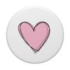 Pink Scribble Heart PopSockets PopGrip: Swappable Grip for Phones & Tablets PopSockets Adhesive PopGrip
