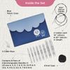 KnitPro Nova Deluxe Interchangeable Needle Set 4" (10cm) | 8 Sizes (3.5mm to 8mm)