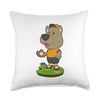 Dog Baseball Baseball glove Sports Throw Pillow