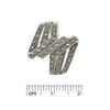 Esse Marcasite Sterling Silver Art Deco Folded Ribbon Ring (L)