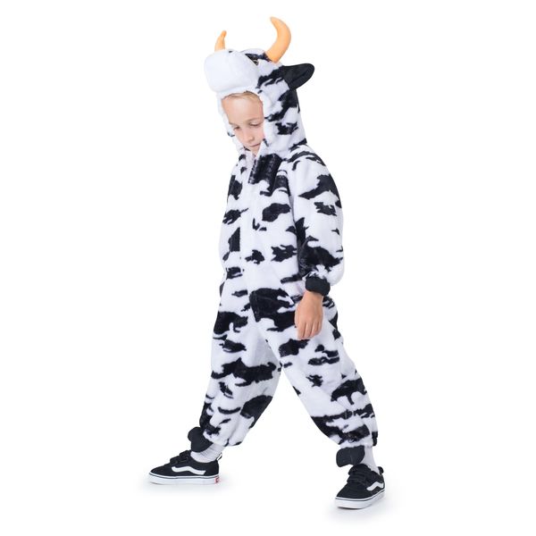 Dress Up America Cow Costume For Toddlers - Adorable Plush Cow Jumpsuit Onsie For Little Boys And Girls