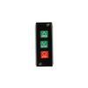 Garage Door Control Station, 3-Button Panel with Open/Close/Stop, Black