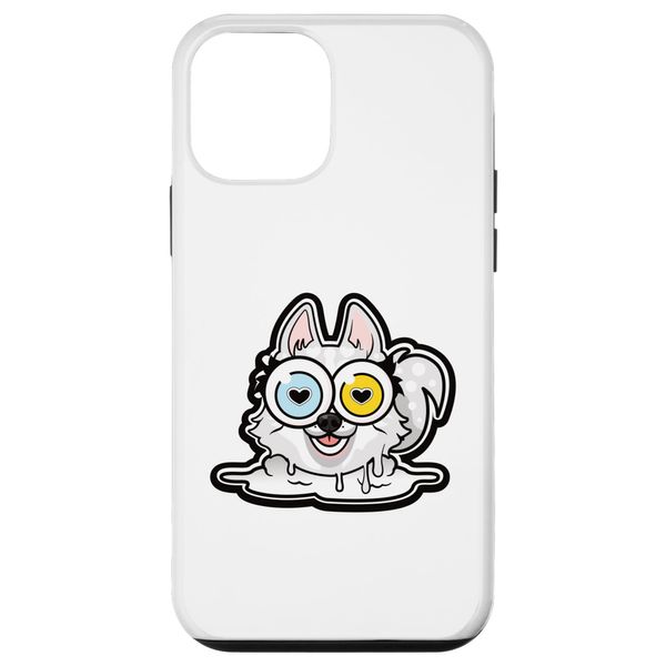 iPhone 12 mini SNOWY the happy husky smartphone case