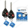 2 Replacement for 2010 2011 2012 2013 Toyota Corolla Key Keyless Entry Remote