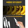 YM E-Bright Led Dimmer Switch Inline Mini Flash Strobe Blink Module Controller Dimmable For Single Color Led Strip Lights Compatible With DC 5-12V,Power-off Memory Function (Pack of 4)