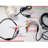 Night Vision Security Dome Camera with High Sensitive Microphone Connection Set