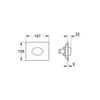GROHE 38565000 | Skate Air WC Wall Plate