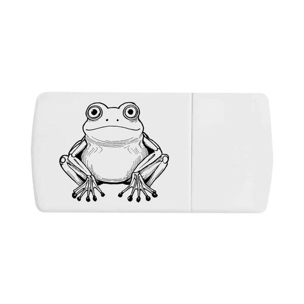 'Sitting Frog' Pill Box with Tablet Splitter (PI00030563)