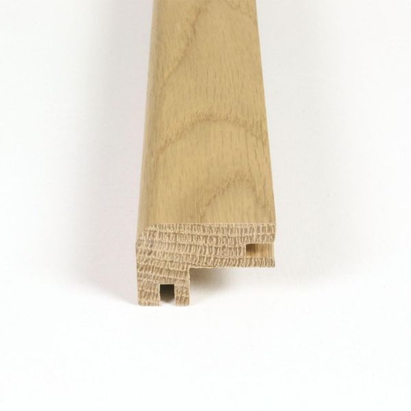 Solid Oak Stair Nosing Flush Fit 15mm Pre Finished 900mm Long