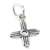 Zia tiny sterling silver charm .925 x 1 Sun Light Pagan charms